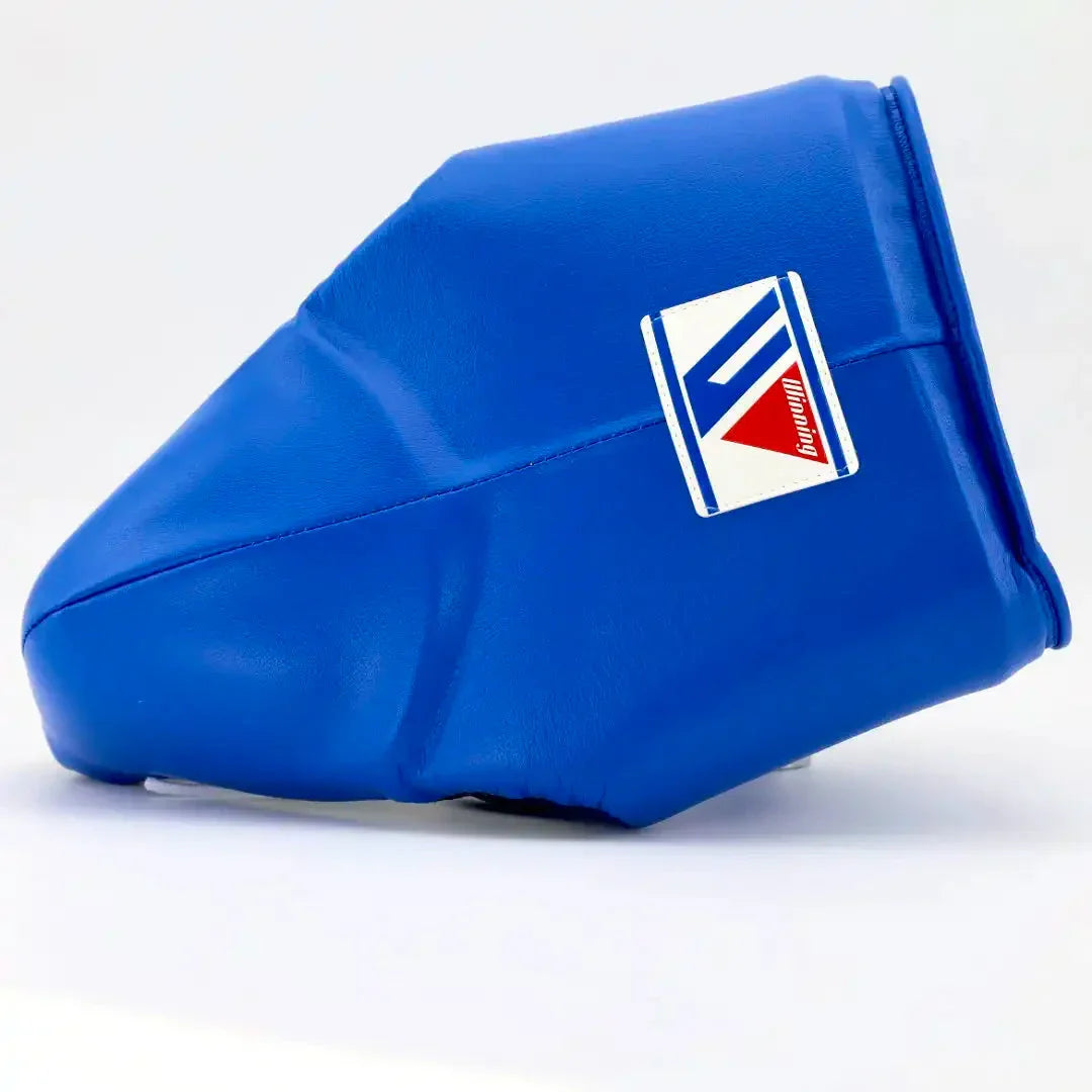 Winning Blue Professional Boxing Groin Guard Front View
